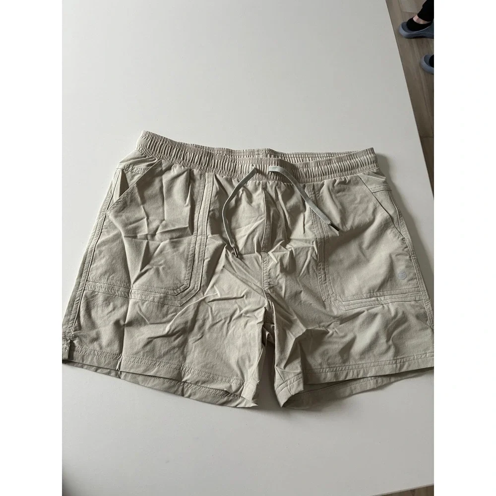 New GRADUAL‎ Women's hiking Beige Nylon Spandex Stretch Cargo Shorts Size XL